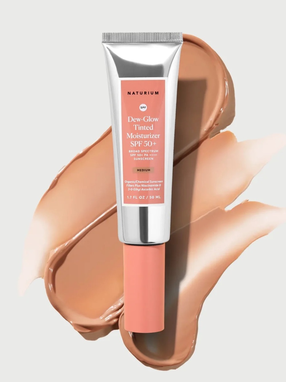 Naturium Dew-Glow Tinted Moisturizer SPF 50+ — Medium
